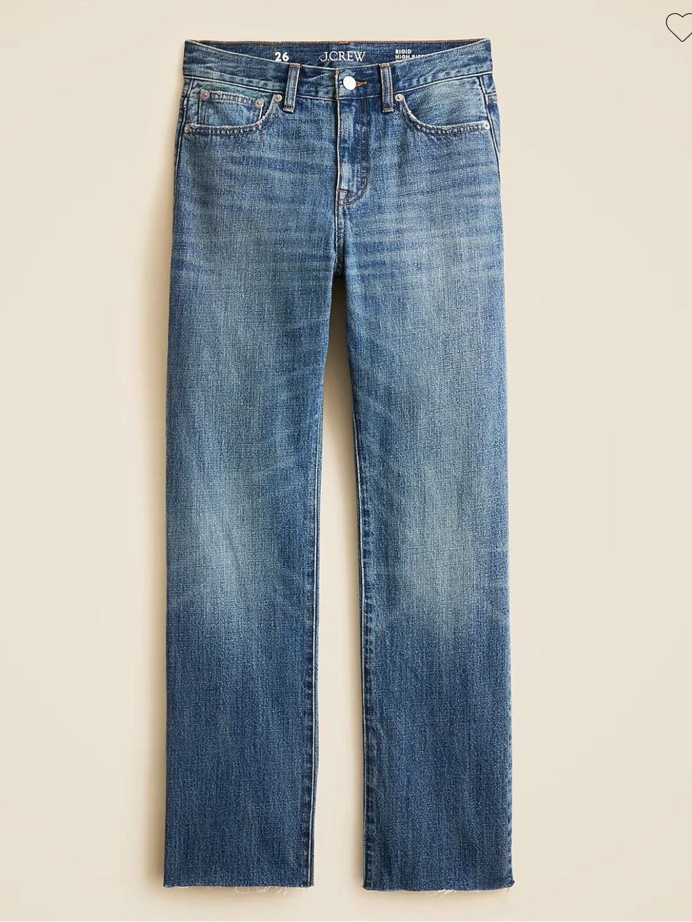 J. Crew Light-Medium Blue Cropped Straight Jeans